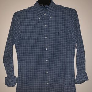 Ralph Lauren blue casual button down